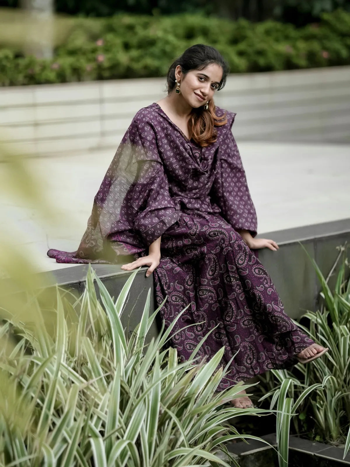 Women's Jamun Rayon Printed Kurta Pant & Dupatta Set | Paisley Print Ethnic Suit Set | Regular Fit | Festive, Casual & Office Wear