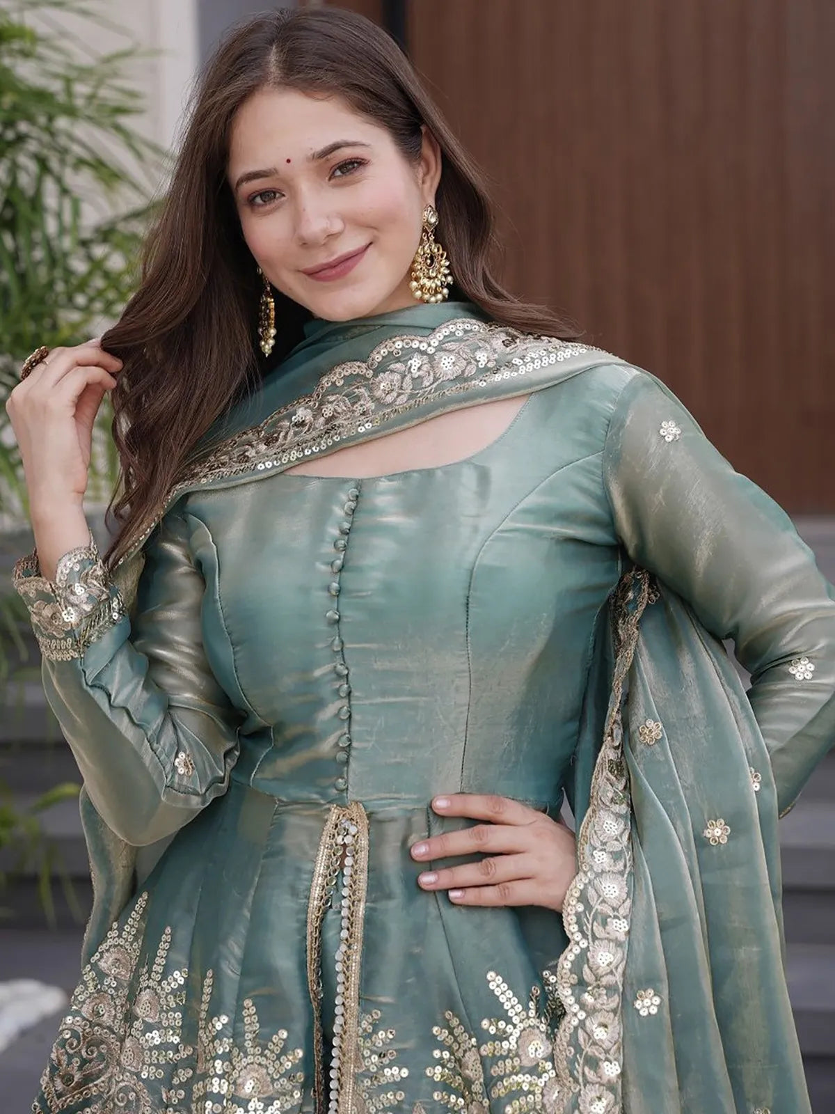 Fandy Sharara Dupatta Set