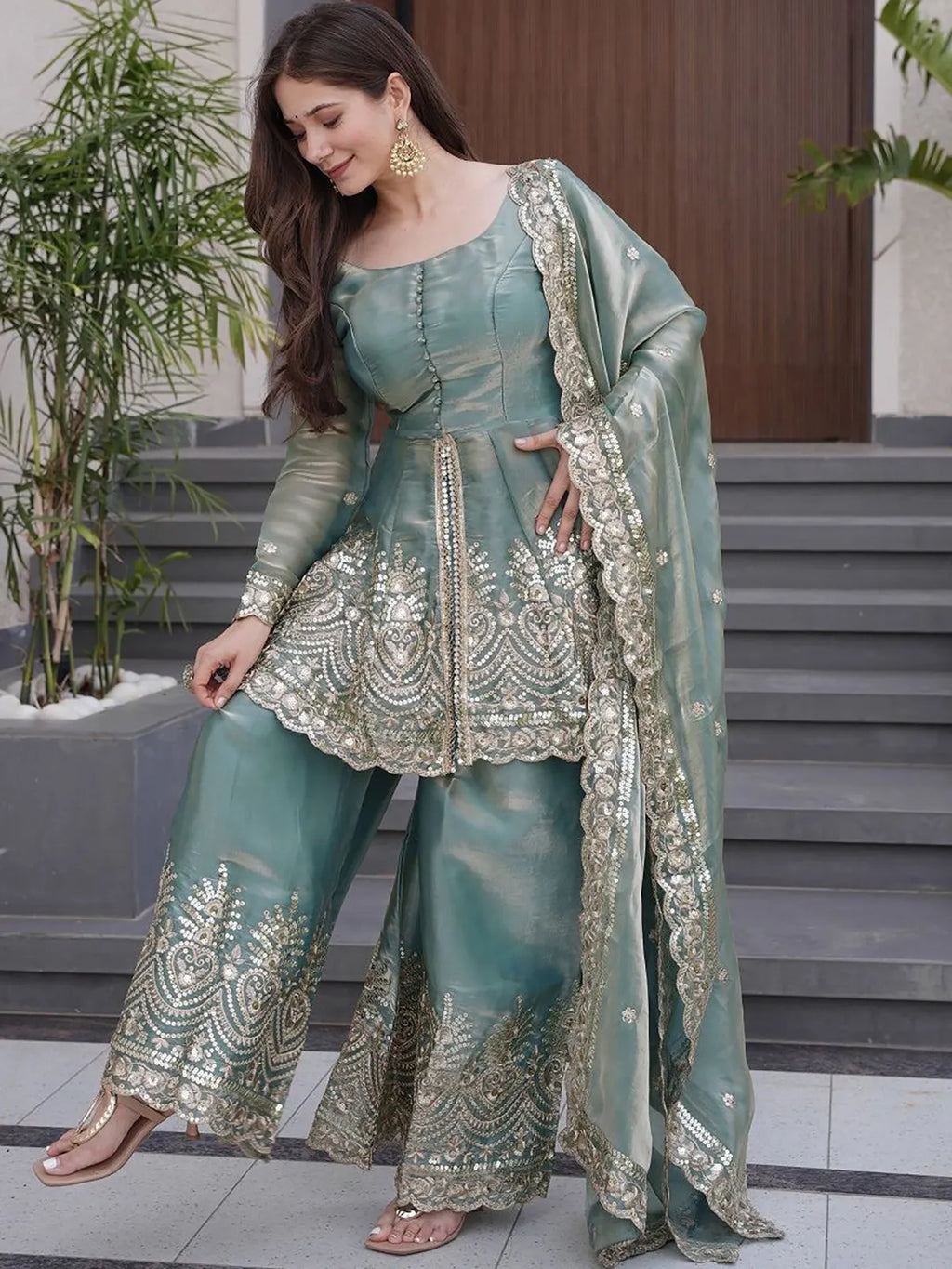 Fandy Sharara Dupatta Set