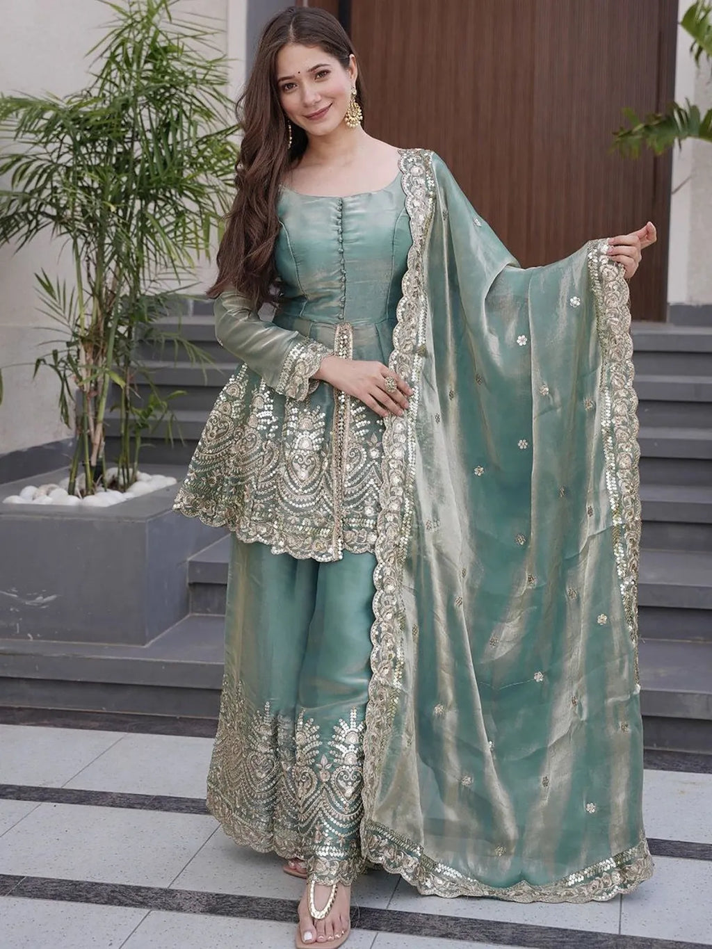 Fandy Sharara Dupatta Set