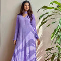 Chikankari Embroidered Anarkali Kurta Set with Dupatta