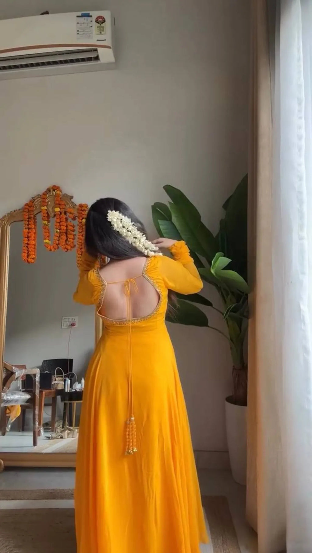 Mustard Yellow Pakistani Anarkali Sharara Suit with Dupatta for Women | Festive & Party Wear