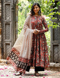 Stylish Maroon Rayon Printed Kurta Pant Set with Printed Dupatta